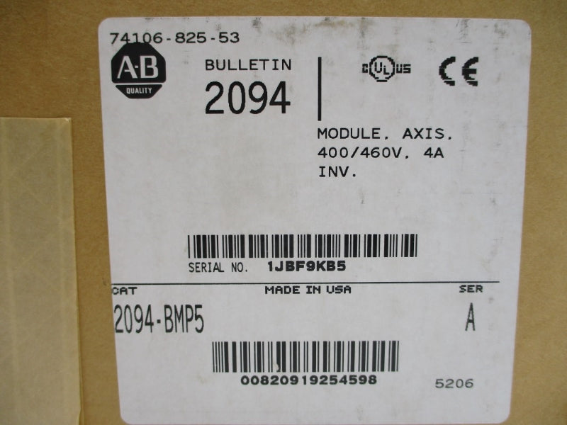 ALLEN BRADLEY 2094-BMP5 SER. A 400/460V 4A NSFS
