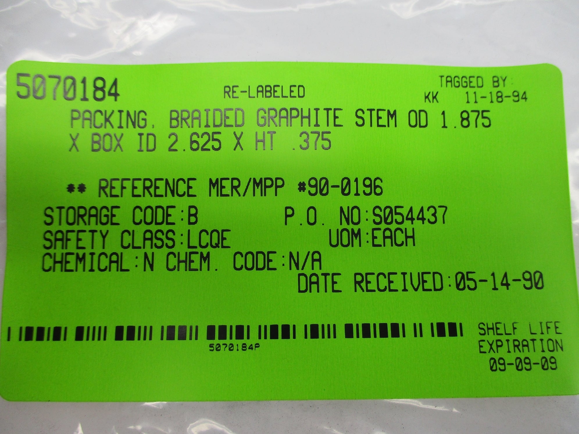 PACKING RING 5070184 NSNP