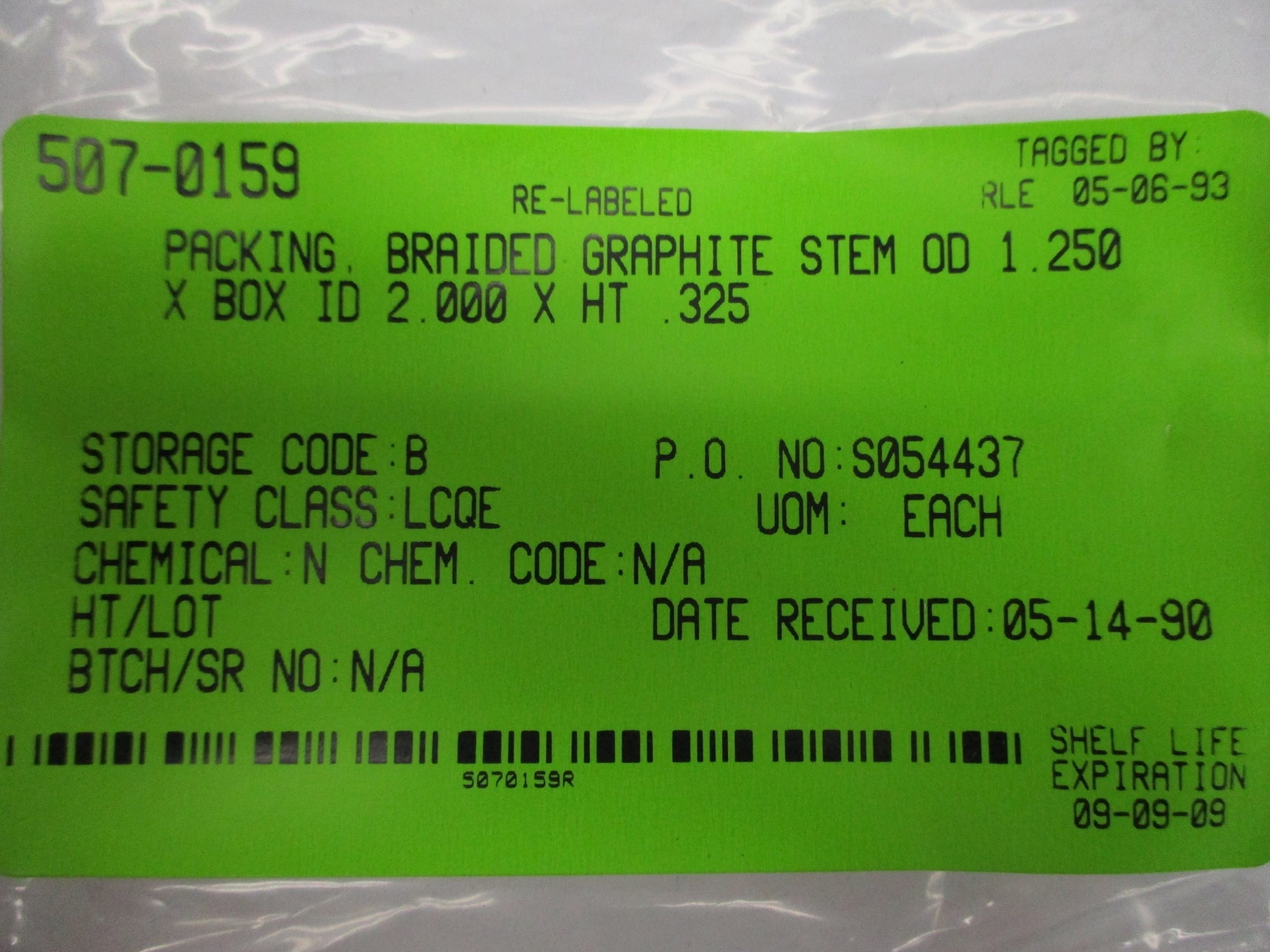 PACKING RING 507-0159 NSNP