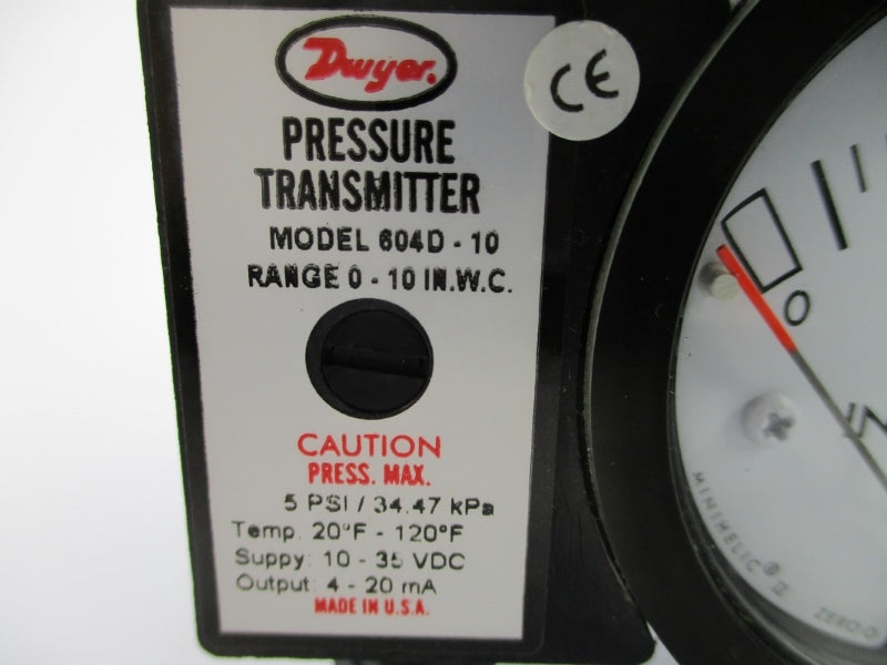DWYER 604D-10 10-35VDC 5PSI 0-10IN.W.C NSNP