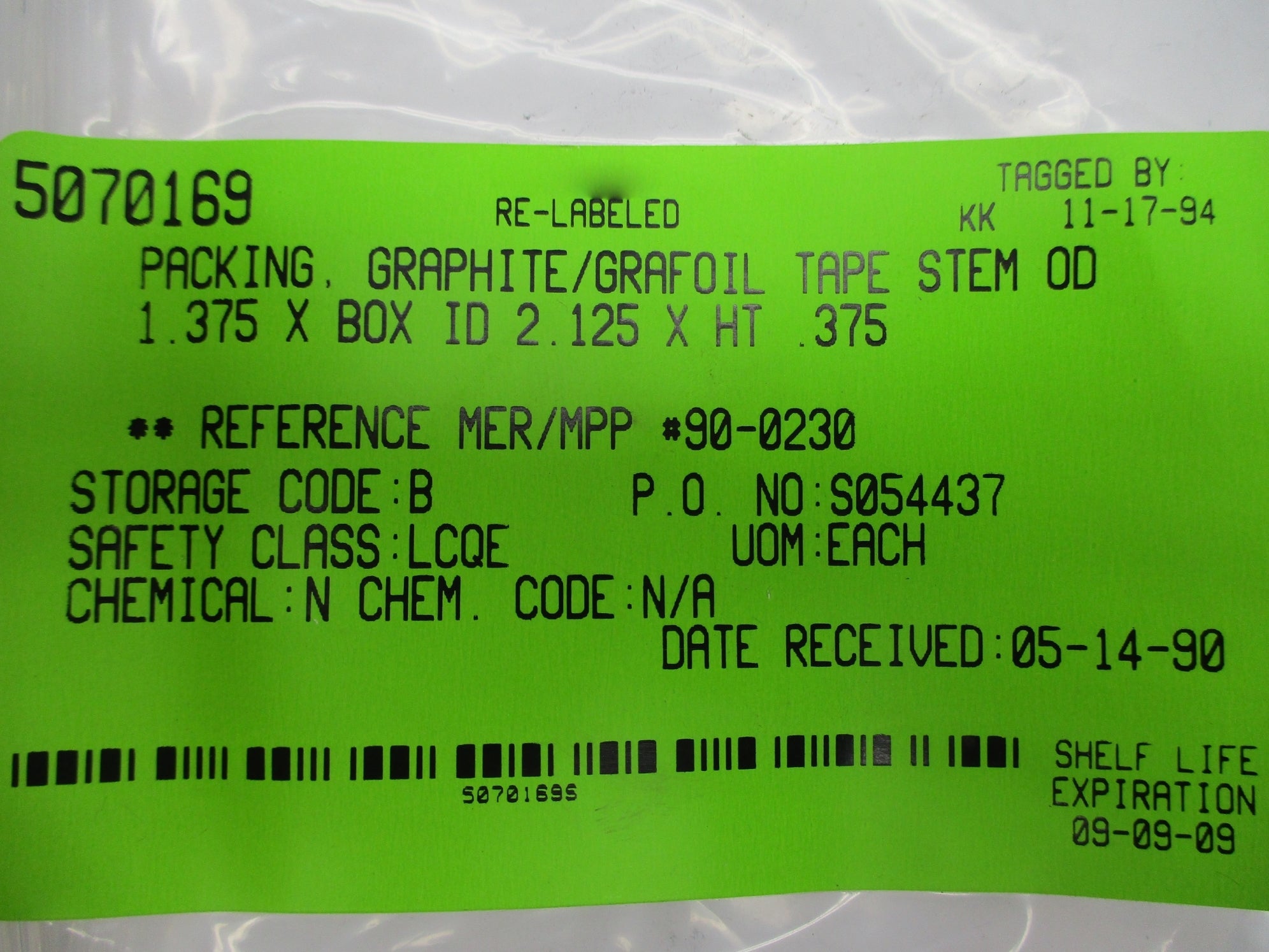 PACKING RING 5070169 NSNP