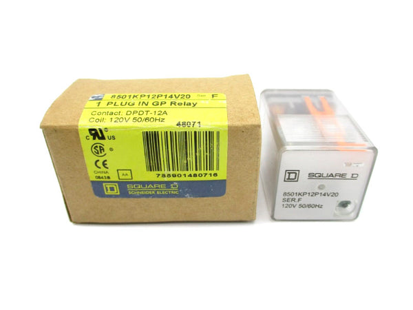 SQUARE D 8501KP12P14V20 SER. F 120V 12A NSMP