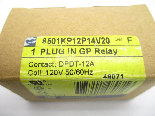 SQUARE D 8501KP12P14V20 SER. F 120V 12A NSMP