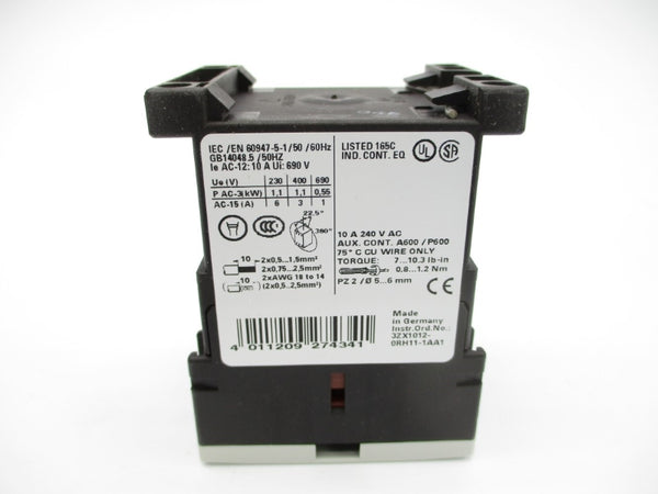 SIEMENS 3RH1140-1BB40 24VDC 10A NSMP