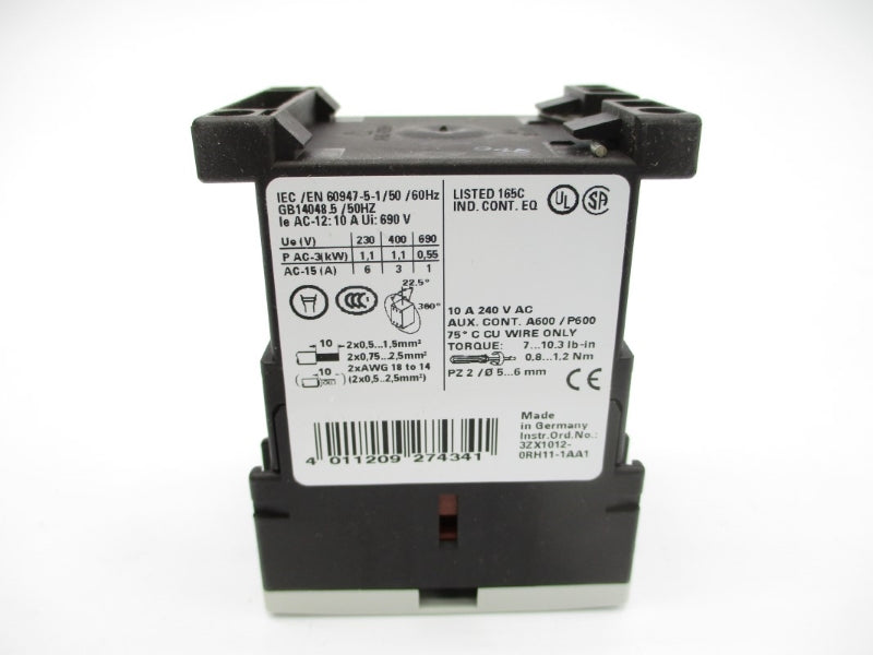 SIEMENS 3RH1140-1BB40 24VDC 10A NSMP