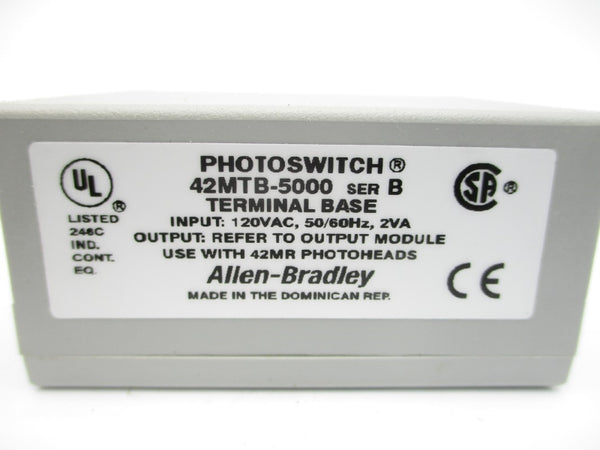 ALLEN BRADLEY 42MTB-5000 SER. B 120VAC (WH) NSMP