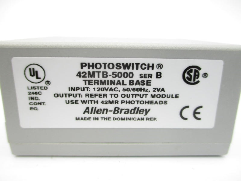 ALLEN BRADLEY 42MTB-5000 SER. B 120VAC (WH) NSMP