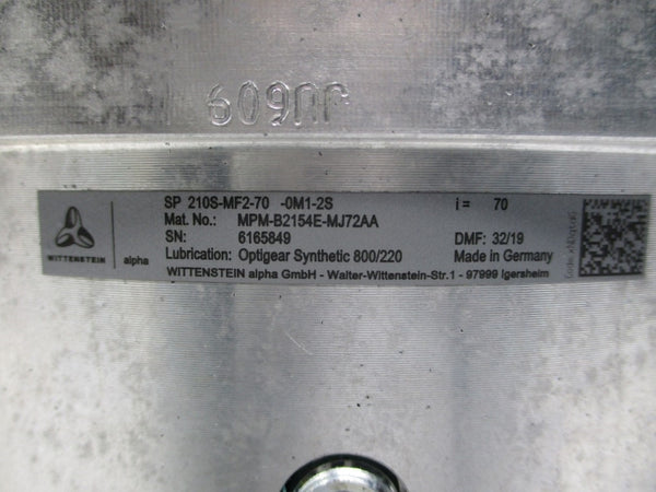WITTENSTEIN SP210S-MF2-70-0M1-2S NSNP