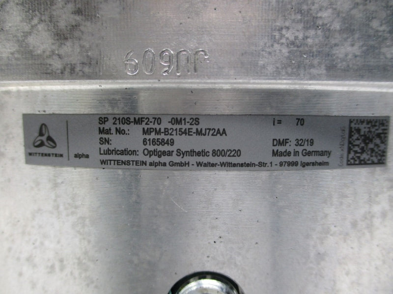 WITTENSTEIN SP210S-MF2-70-0M1-2S NSNP