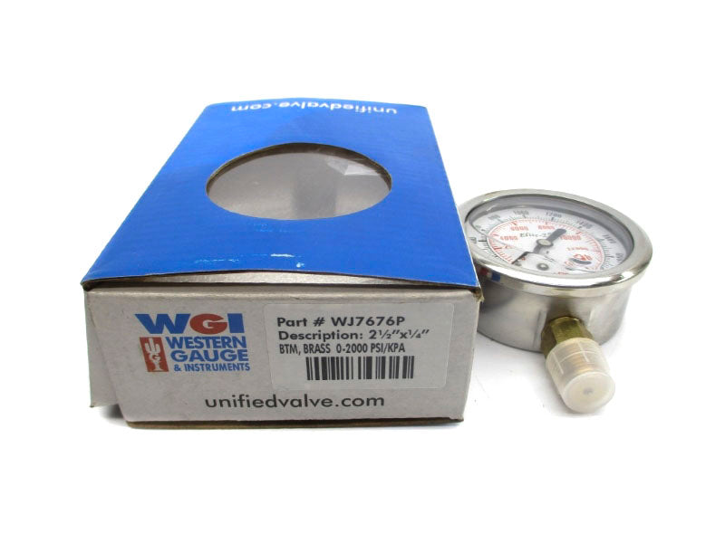 WGI WJ7676P 0-2000PSI NSMP