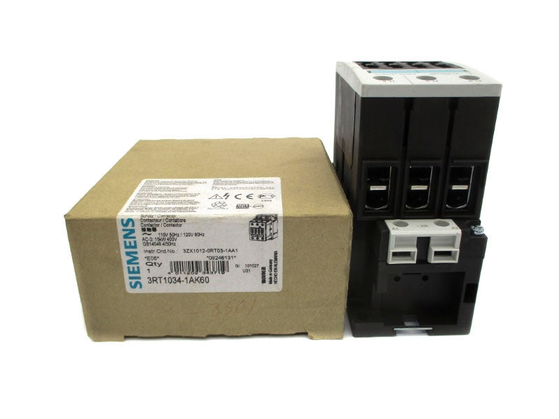 SIEMENS 3RT1034-1AK60 110/120V 50A NSMP