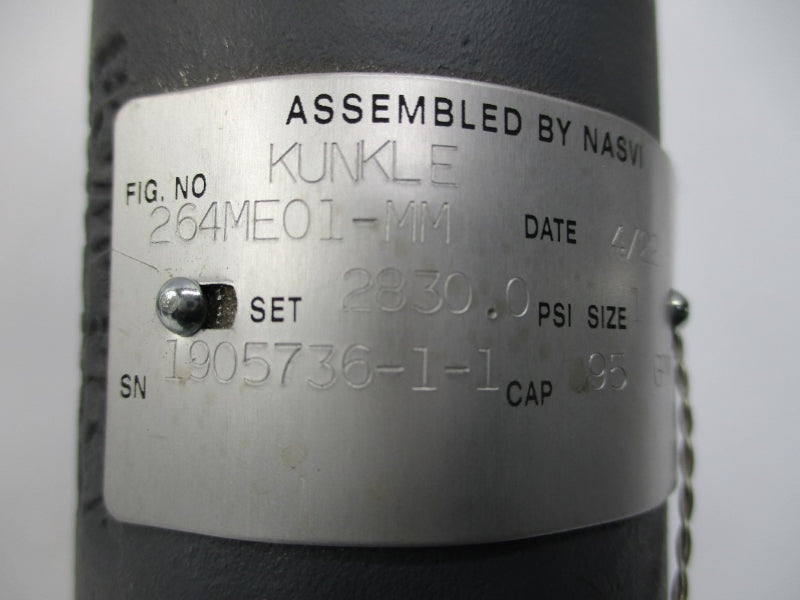 KUNKLE 264ME01-MM 2830.0PSI 1" NSNP