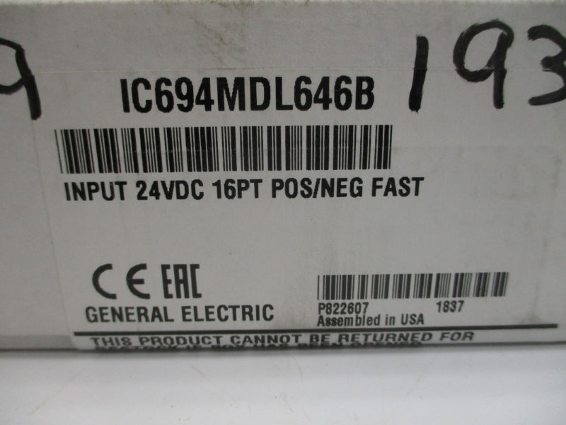 GENERAL ELECTRIC IC694MDL646B 24VDC NSFS