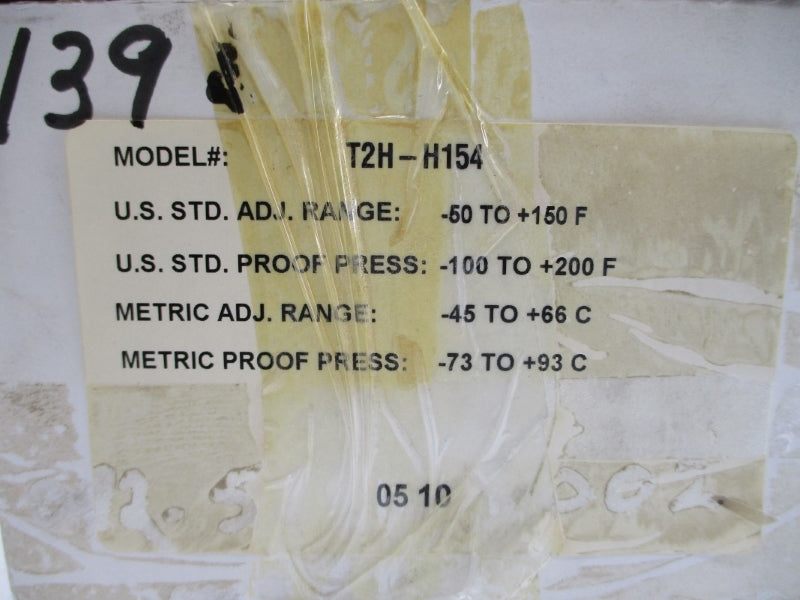 BARKSDALE T2H-H154 600VAC 10A -100-+200'F NSMP