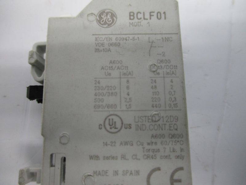 GENERAL ELECTRIC BCLF01 690/660V 10A UNMP