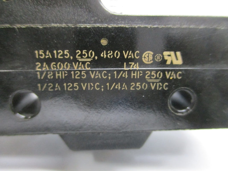 MICRO SWITCH BZ-2RW822-A2 480VAC 15A NSNP