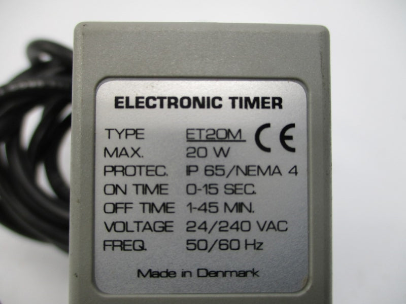 TIMER ET20M 24/240VAC 0-15S 1-45M NSNP