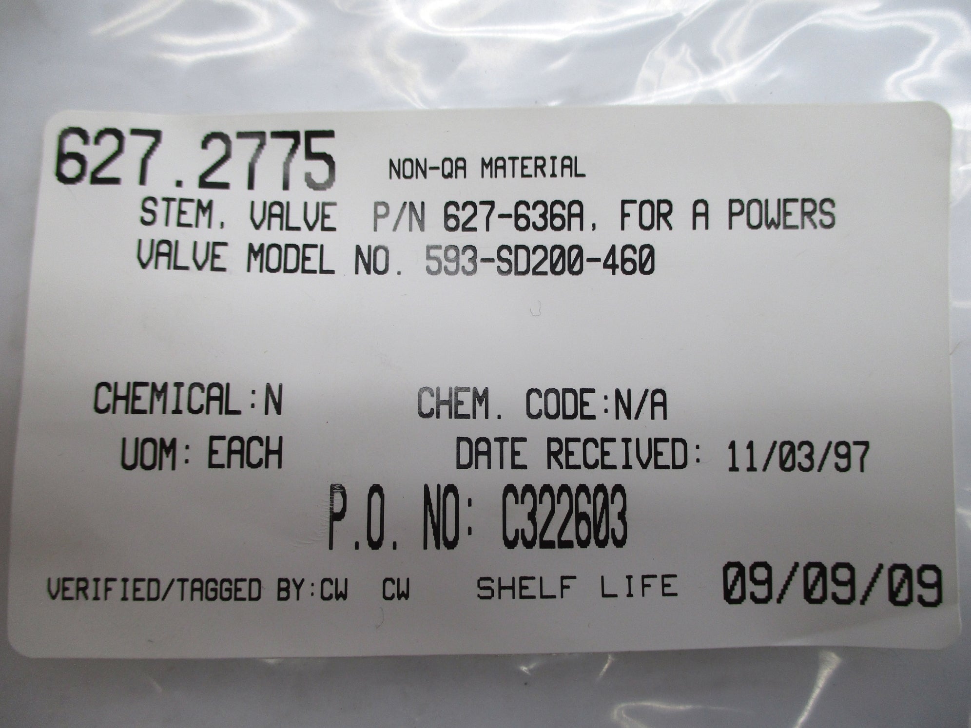 VALVE 627-636A NSNP