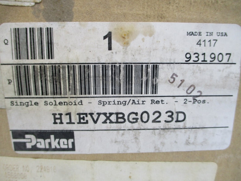 PARKER H1EVXBG023D 120V 145PSI NSMP