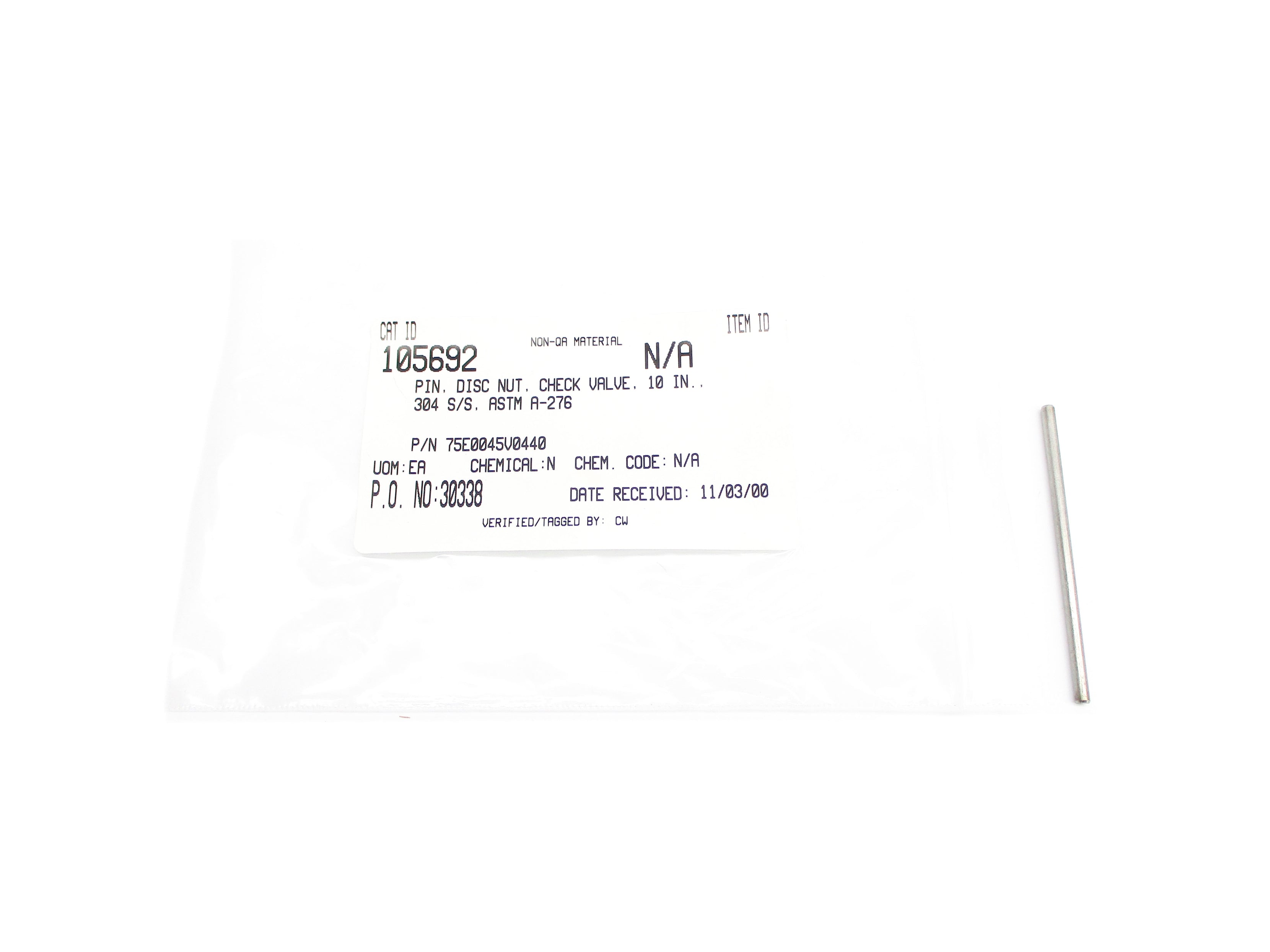SPARE PART 75E0045V0440 NSNP