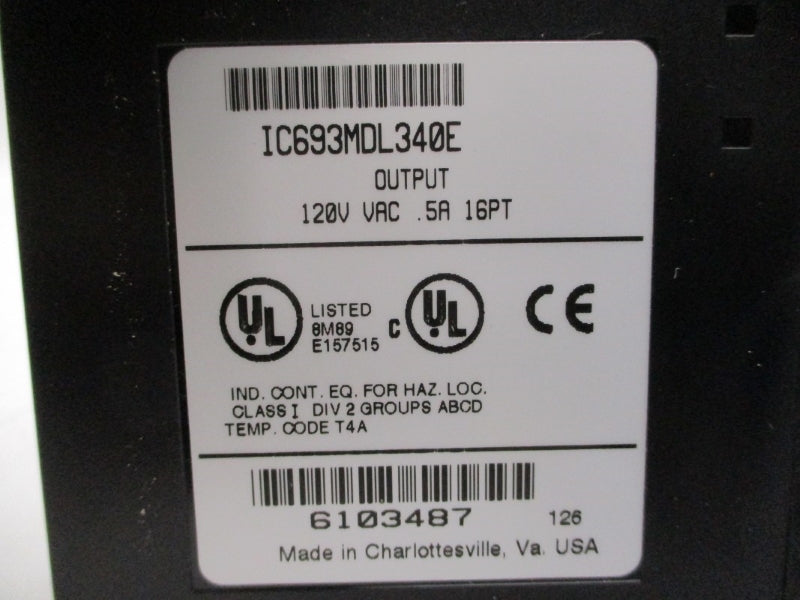 FANUC IC693MDL340E 120VAC .5A NSNP