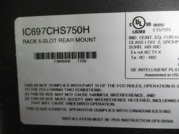 FANUC IC697CHS750H NSNP