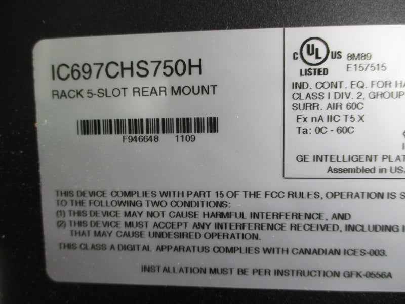 FANUC IC697CHS750H NSNP