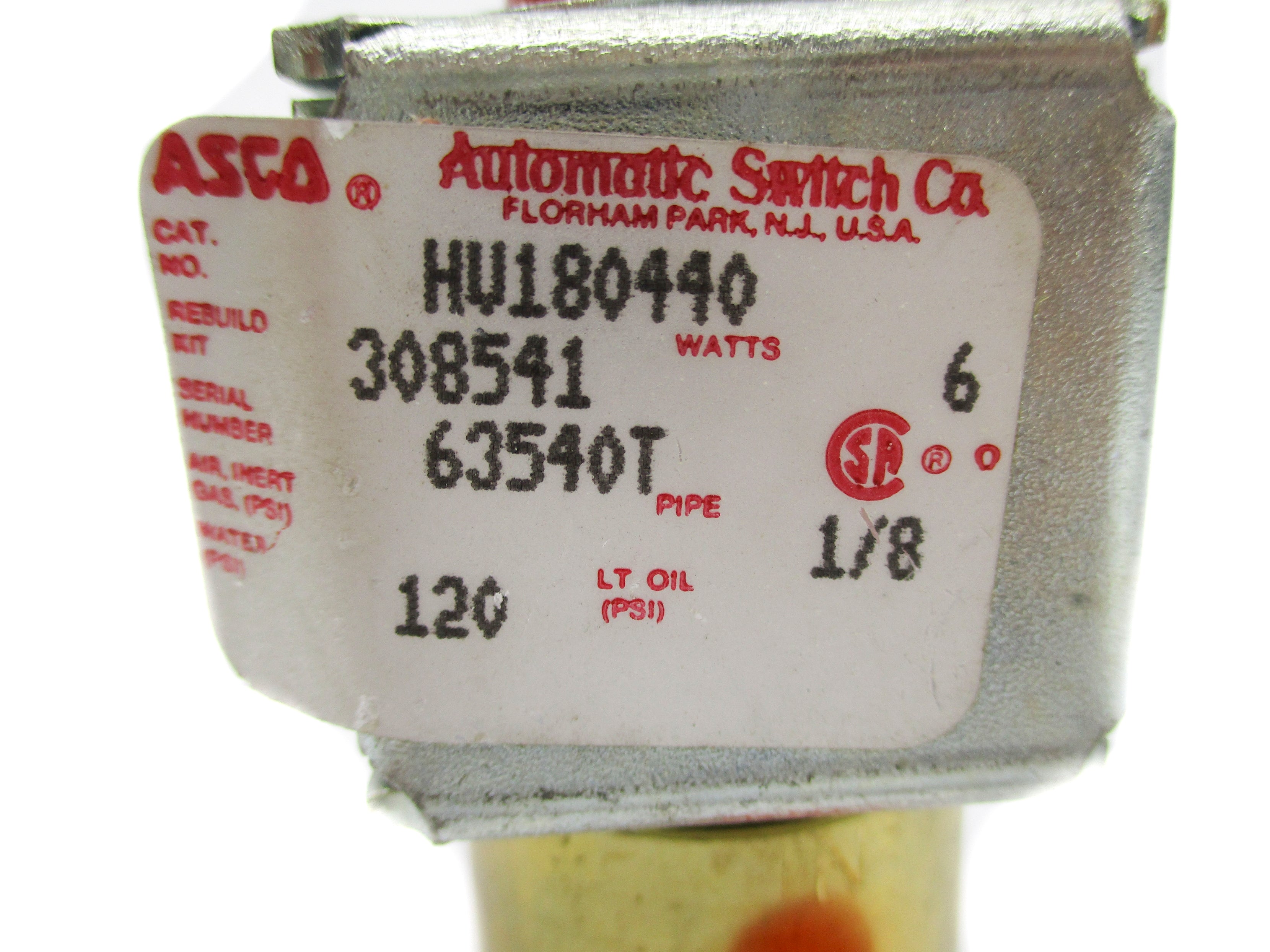 ASCO HV180440 120PSI NSNP