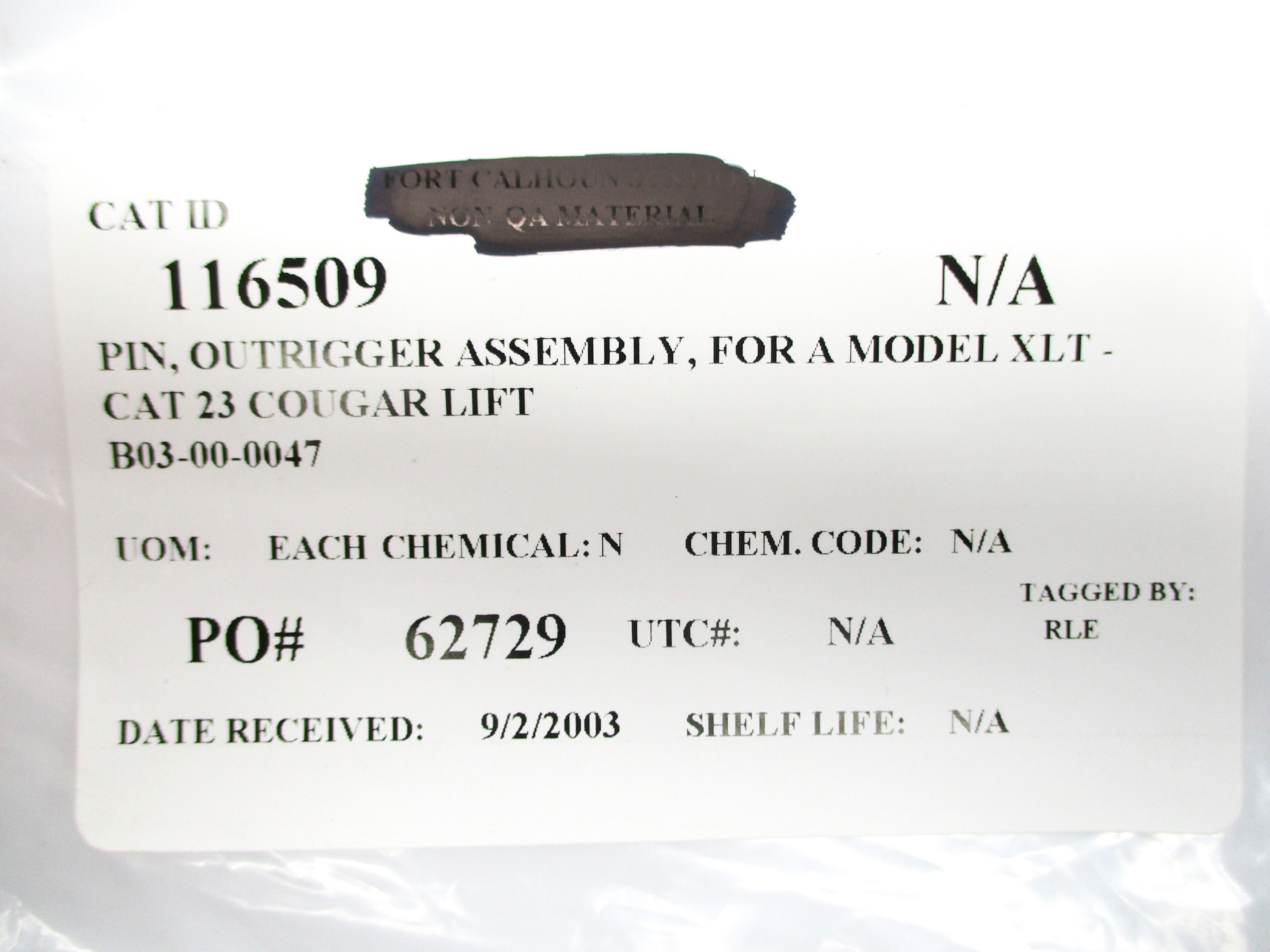 BILJAX B03-00-0047 NSNP