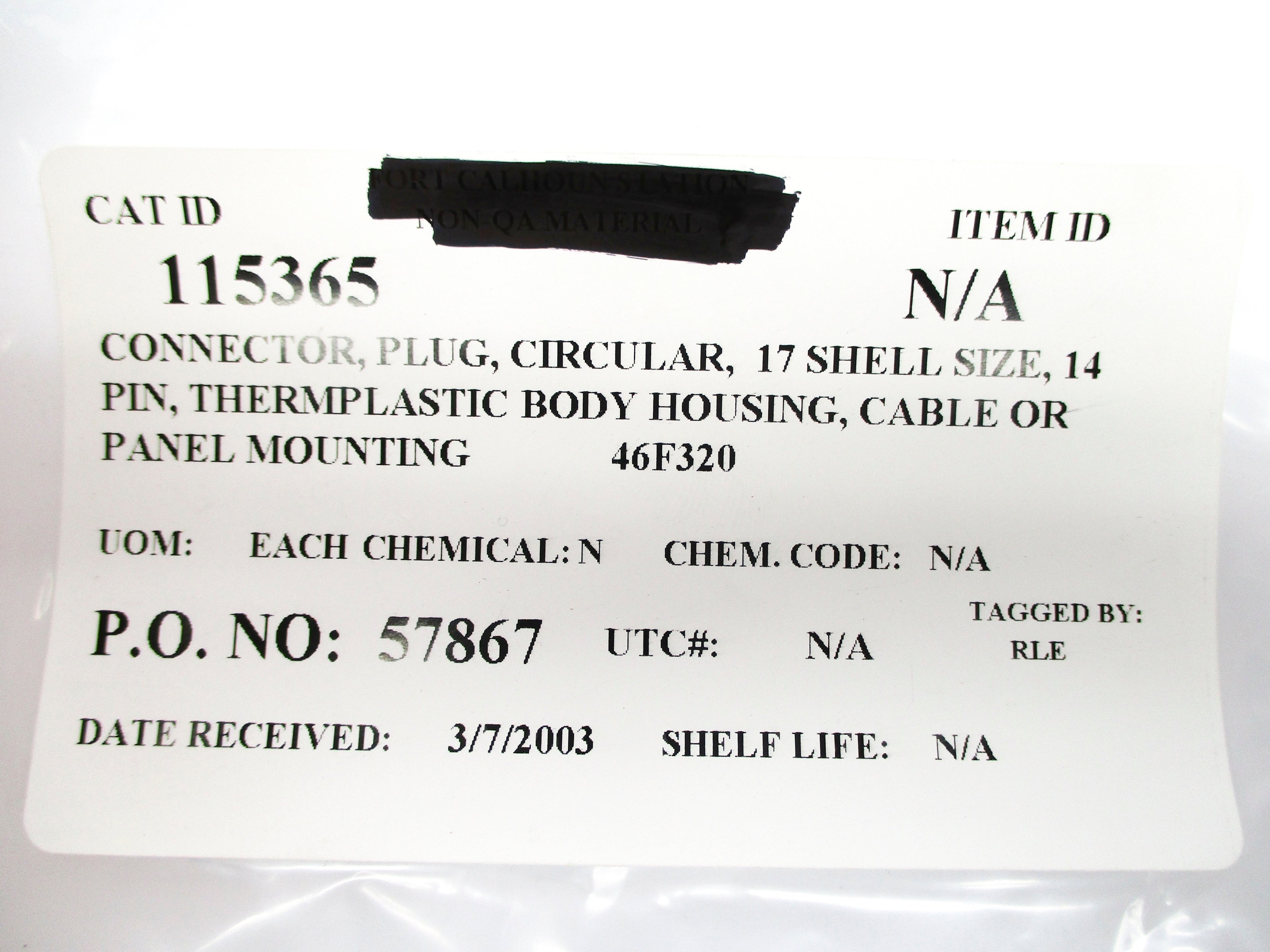 CONNECTOR 46F320 NSNP