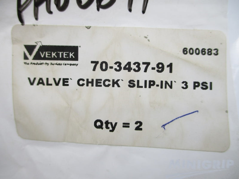 VEKTEK 70-3437-91 3PSI (PKG OF 2) NSMP