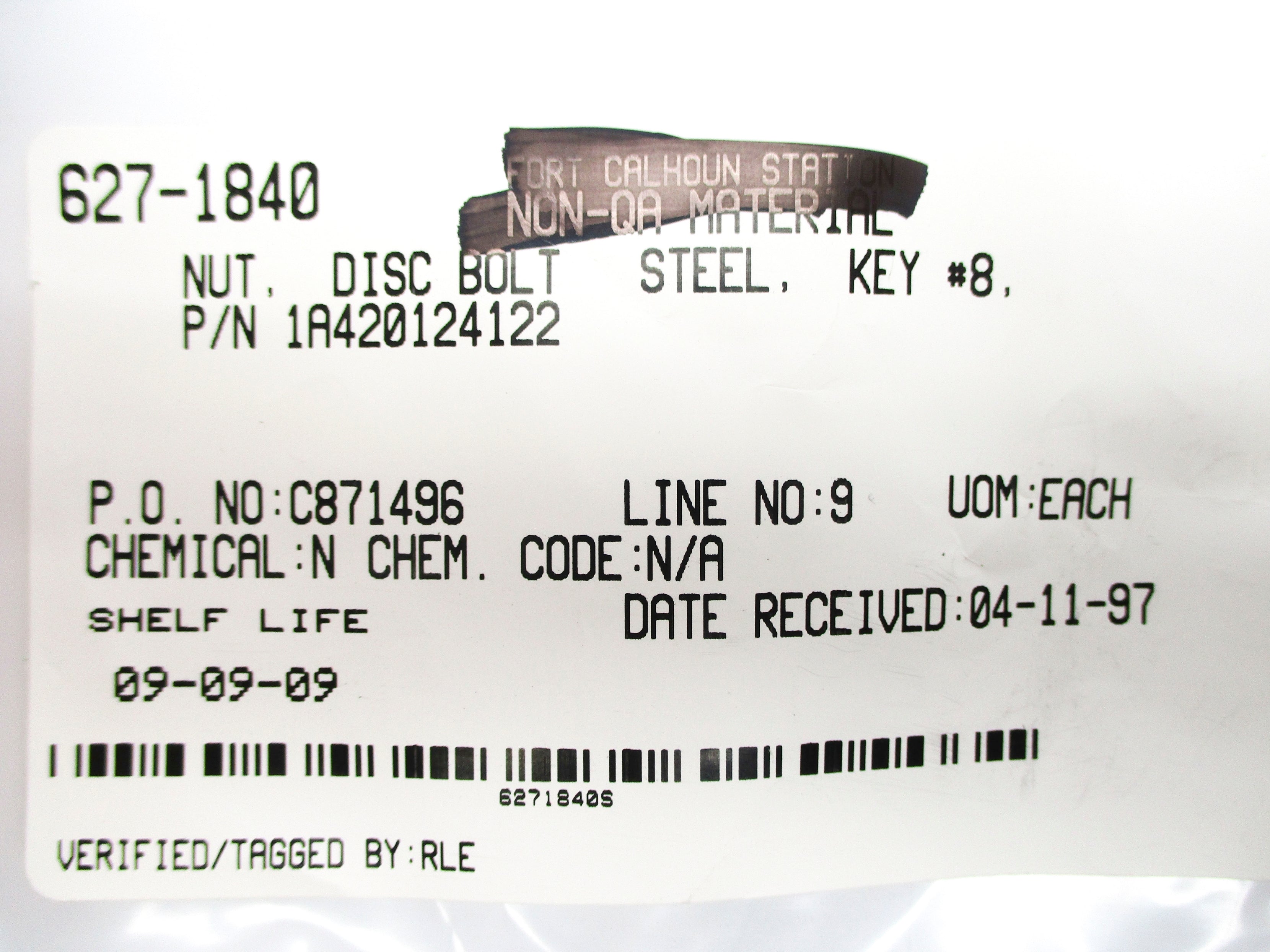 SPARE PART 1A420124122 NSNP