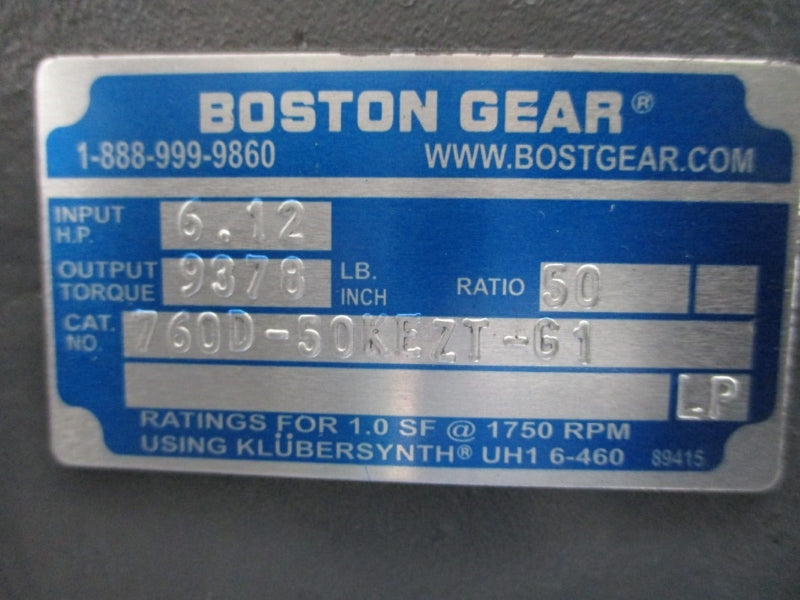 BOSTON GEAR 760D-50KEZT-G1 NSNP