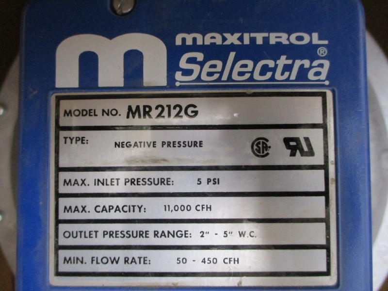 MAXITROL MR212G MR212G-2424 5PSI 2"-5"W.C. 3" NSMP