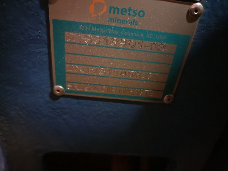 METSO SRL 8X6 CIIR W/ HASTE 219318901-02 ZX11811458.01 FRAME4 NSMP