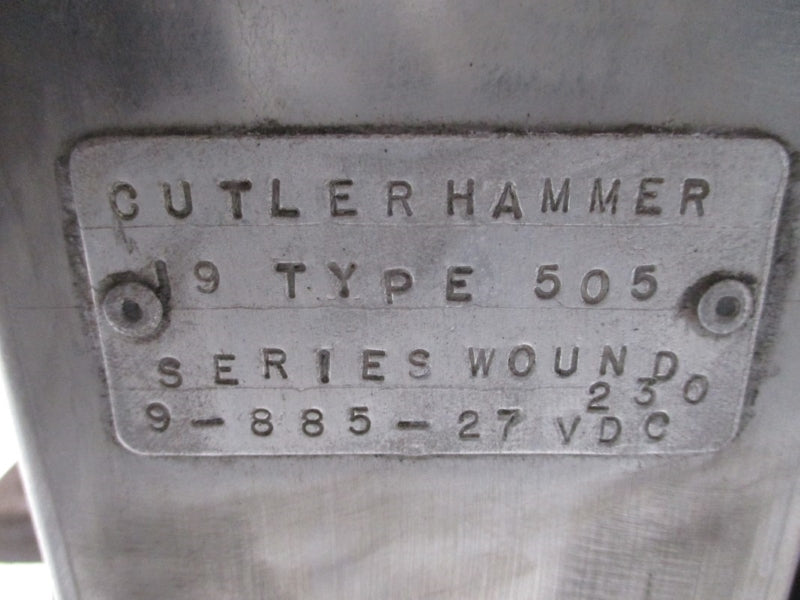 CUTLER HAMMER TYPE 505 9-885-27 230VDC (AS PICTURED) NSNP