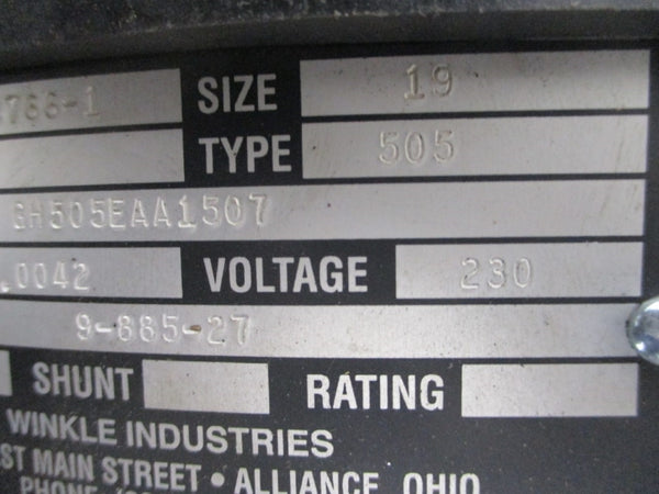 CUTLER HAMMER TYPE 505 9-885-27 230V NSNP