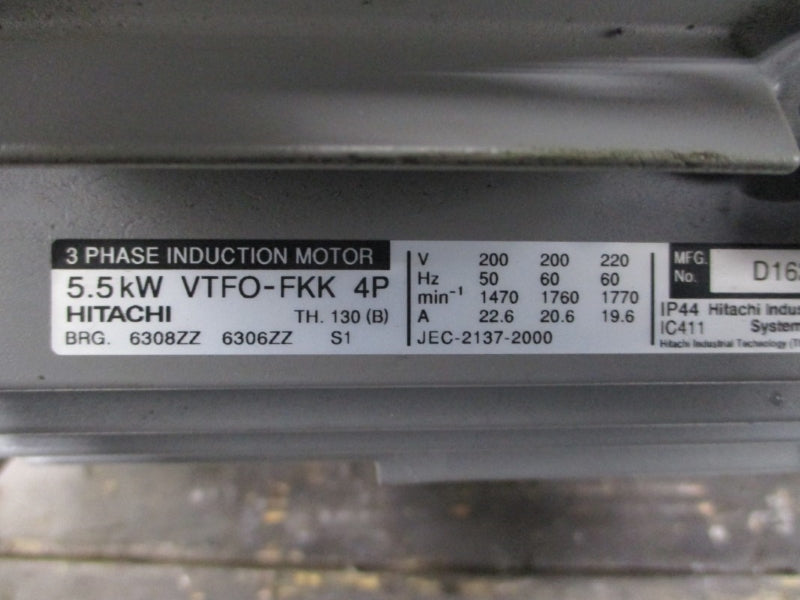 HITACHI VTFO-FKK 200/220V 22.6/20.6/19.6A NSNP