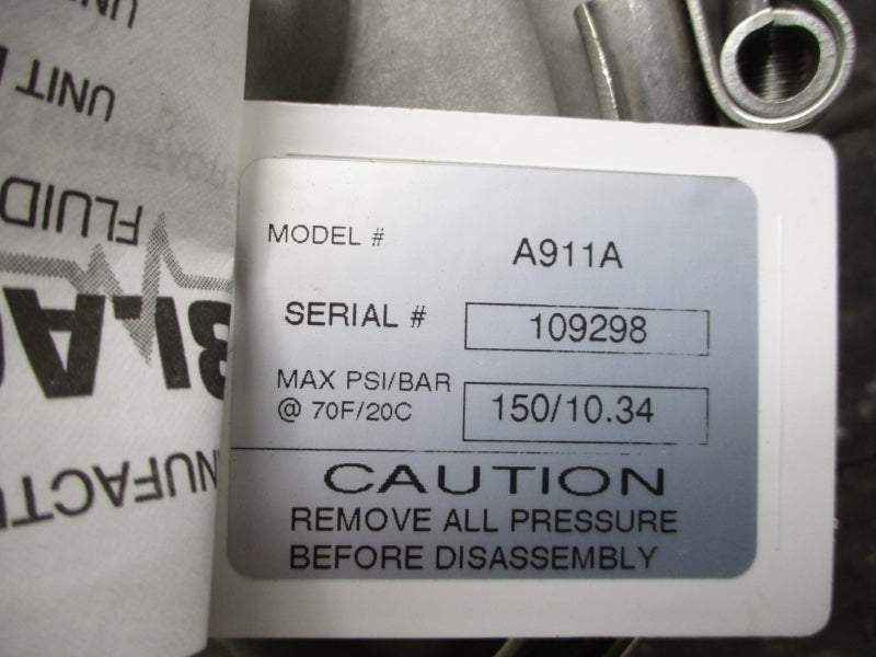 BLACOH FLUID CONTROL A911A 150PSI 70'F NSMP