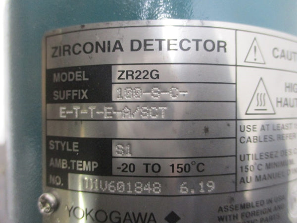 YOKOGAWA ZR22G-100-S-C-E-T-T-E-A/SCT -20'-+150'C NSMP