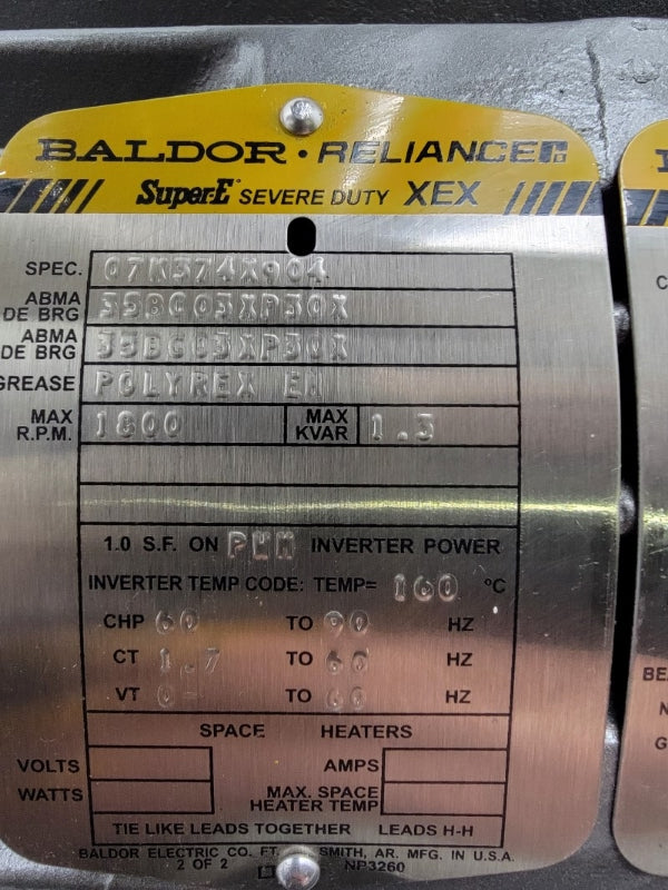 BALDOR ECP5764T-5 575V 3.6A NSNP