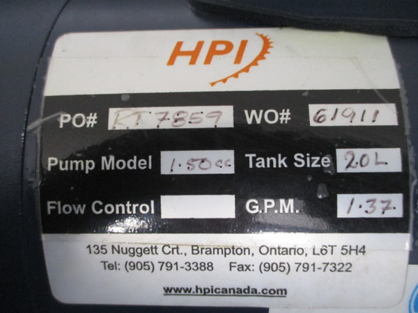 HPI 1-50CC W/ LEESON 110909.00 C6C34FK19L 115/208-230V 17/8.5A NSNP