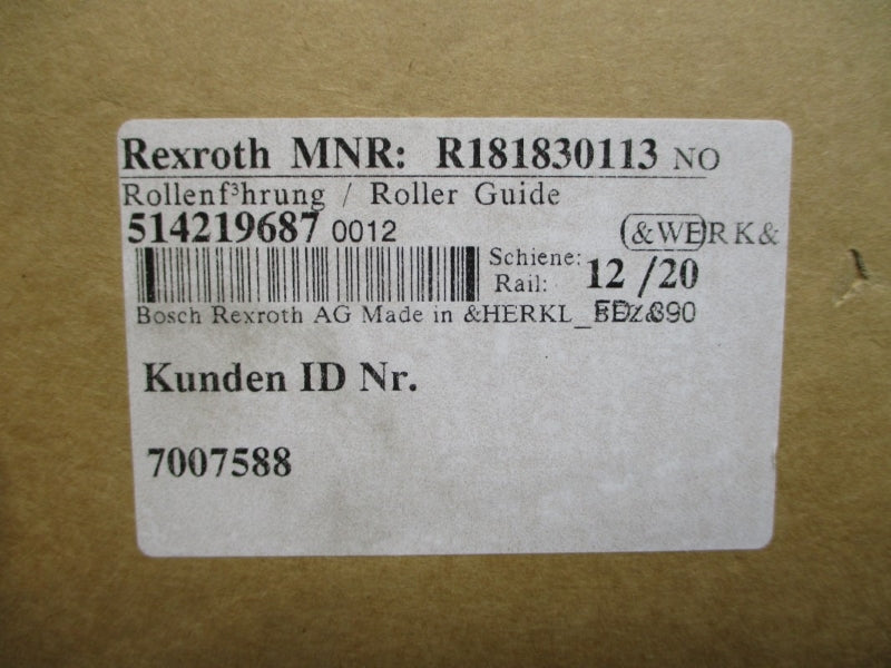 REXROTH R181830113 5142196870012 NSMP