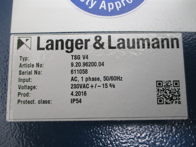LANGER & LAUMANN TSGV4 9.20.96200.04 230VAC NSNP