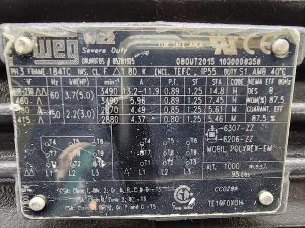 WEG 080UT2015 1030008358 460V 13.2-11.9A NSNP