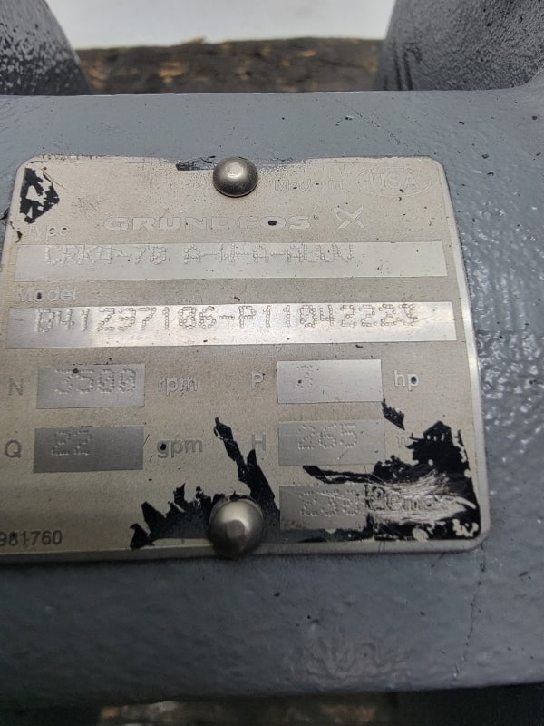GRUNDFOS CRK4-70 A-W-A-AUUV B41Z97106-P11042223 NSNP