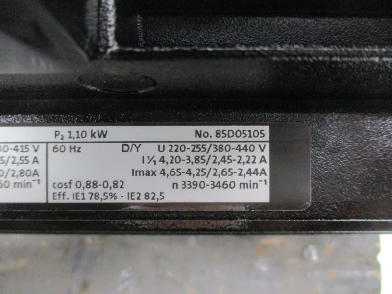 GRUNDFOS MG80B2-19FT100-D1 220-255/380-440V 4.65-4.25/2.65/2.44A NSNP