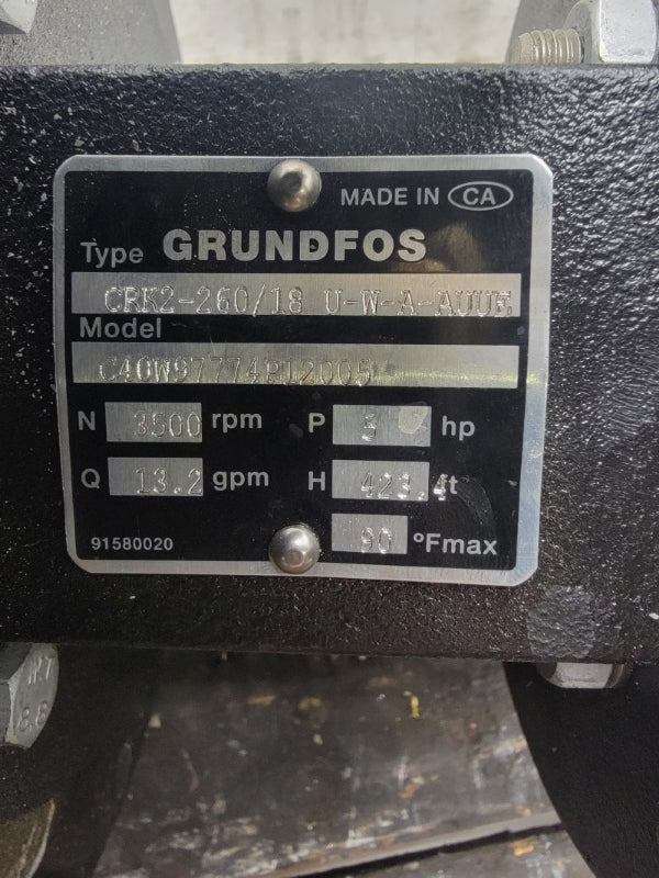 GRUNDFOS CRK2-260/18 U-W-A-AUUE NSNP