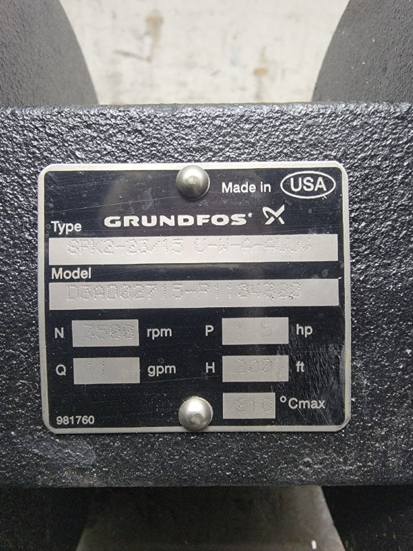 GRUNDFOS SPK2-23/15 U-W-A-AUUV D3AD02715-P1104320 NSNP