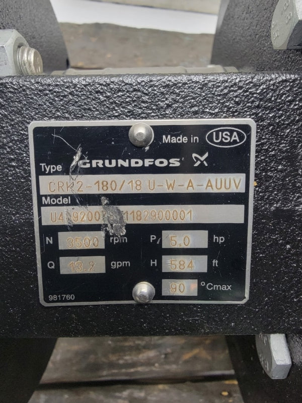 GRUNDFOS CRK2-80/18 U-W-A-AUUV NSNP